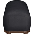 Meridian Furniture Calum Black Chenille Fabric Bench