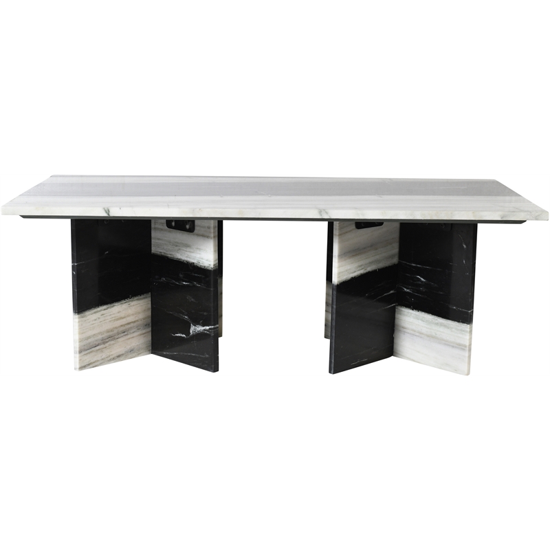 Meridian Furniture Verona Panda Marble Coffee Table