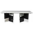 Meridian Furniture Verona Panda Marble Coffee Table