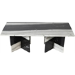 Meridian Furniture Verona Panda Marble Coffee Table