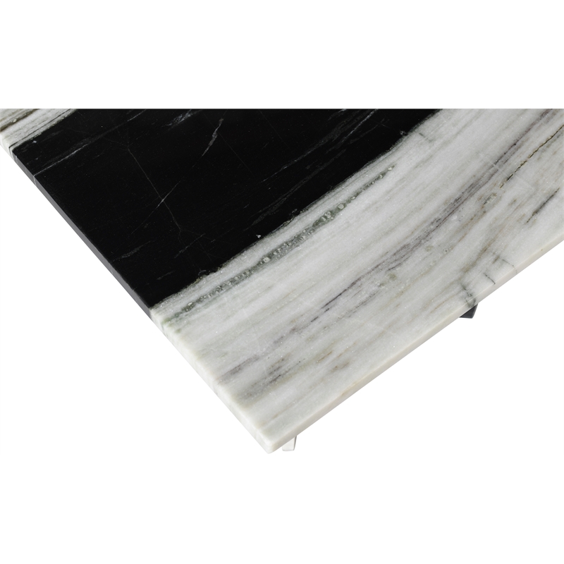 Meridian Furniture Verona Panda Marble Coffee Table