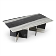 Meridian Furniture Verona Panda Marble Coffee Table