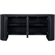 Meridian Furniture Belinda Black Beech Wood and Oak Veneer Sideboard/Buffet