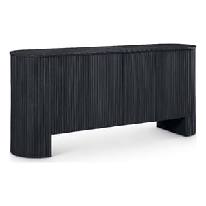 Meridian Furniture Belinda Black Beech Wood and Oak Veneer Sideboard/Buffet