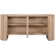 Meridian Furniture Belinda Oak Beech Wood and Oak Veneer Sideboard/Buffet