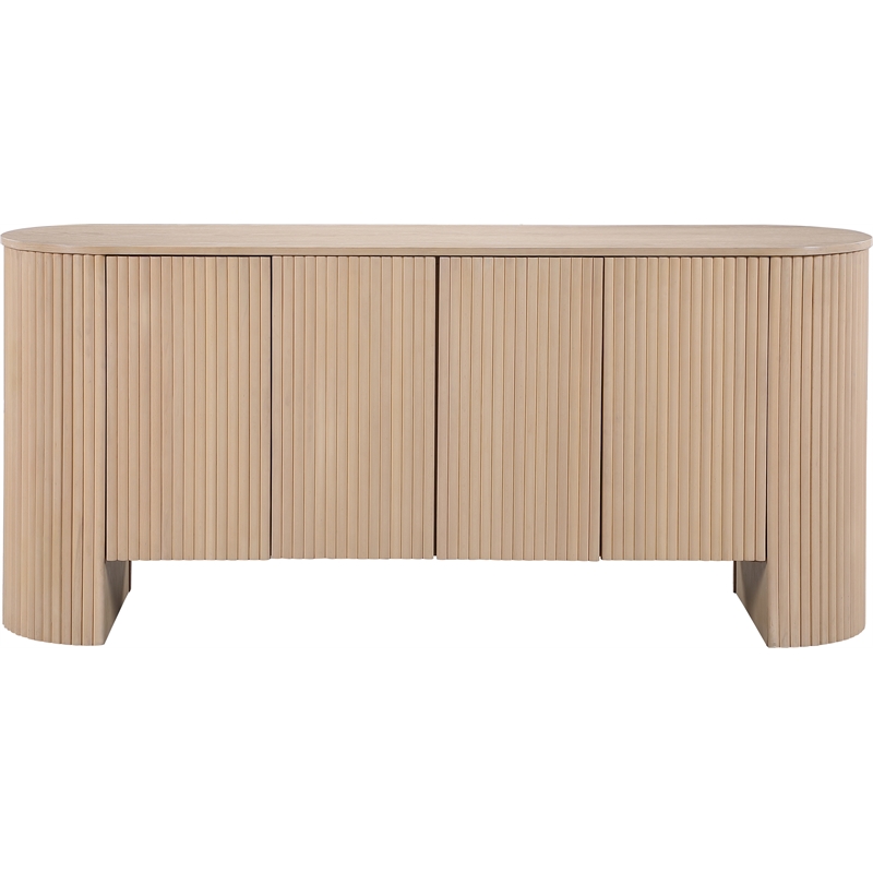 Meridian Furniture Belinda Oak Beech Wood and Oak Veneer Sideboard/Buffet