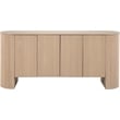Meridian Furniture Belinda Oak Beech Wood and Oak Veneer Sideboard/Buffet