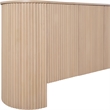 Meridian Furniture Belinda Oak Beech Wood and Oak Veneer Sideboard/Buffet