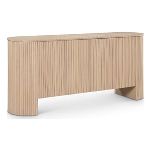 Meridian Furniture Belinda Oak Beech Wood and Oak Veneer Sideboard/Buffet