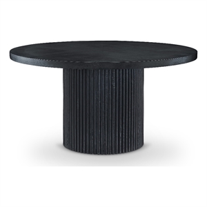 Meridian Furniture Belinda 60&quot Black Solid Wood and Veneer Dining Table