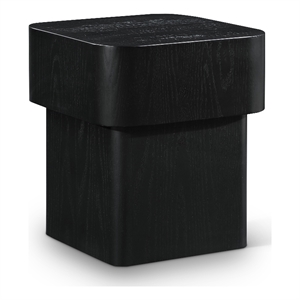 meridian furniture oakmont black oak veneer end table