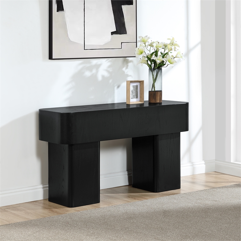 Meridian Furniture Oakmont Oak Oak Veneer Console Table