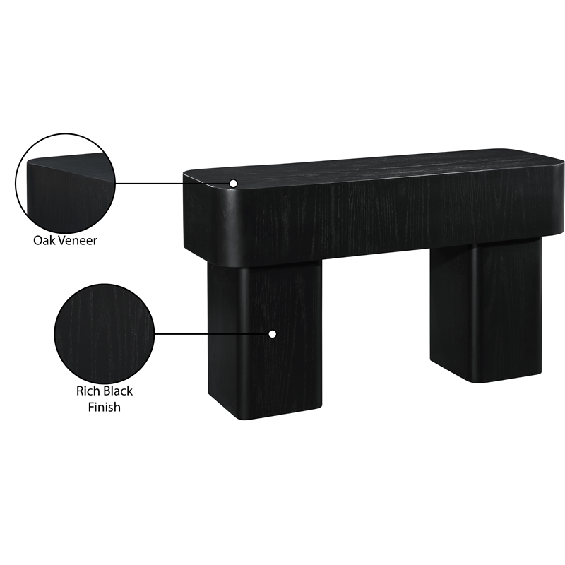 Meridian Furniture Oakmont Oak Oak Veneer Console Table