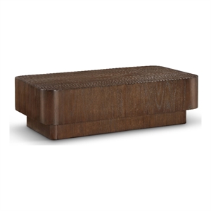 meridian furniture oakmont brown oak veneer coffee table