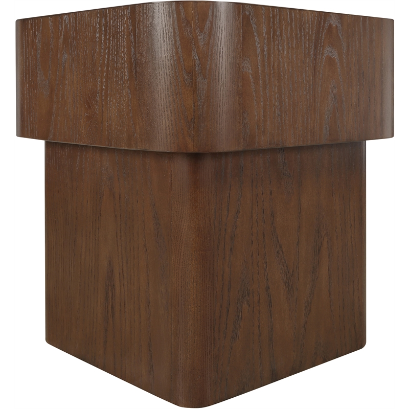Meridian Furniture Oakmont Brown Oak Veneer End Table