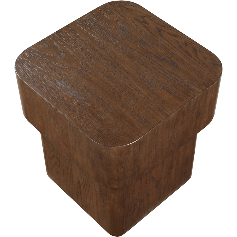 Meridian Furniture Oakmont Brown Oak Veneer End Table