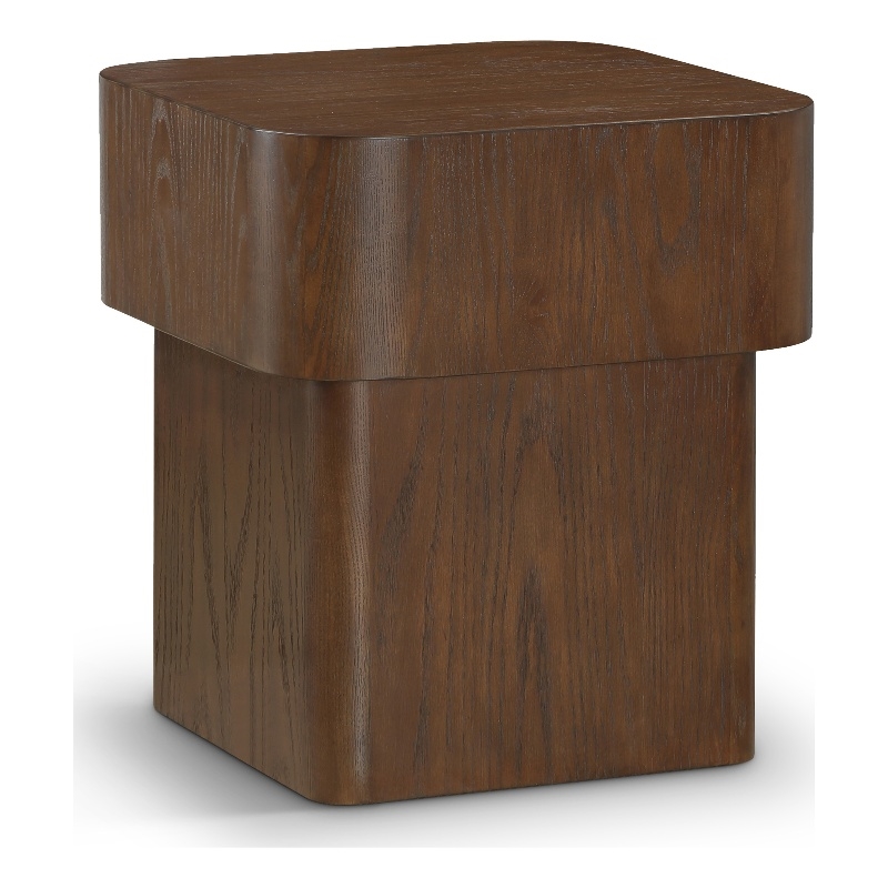 Meridian Furniture Oakmont Brown Oak Veneer End Table