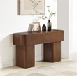 Meridian Furniture Oakmont Brown Oak Veneer Console Table