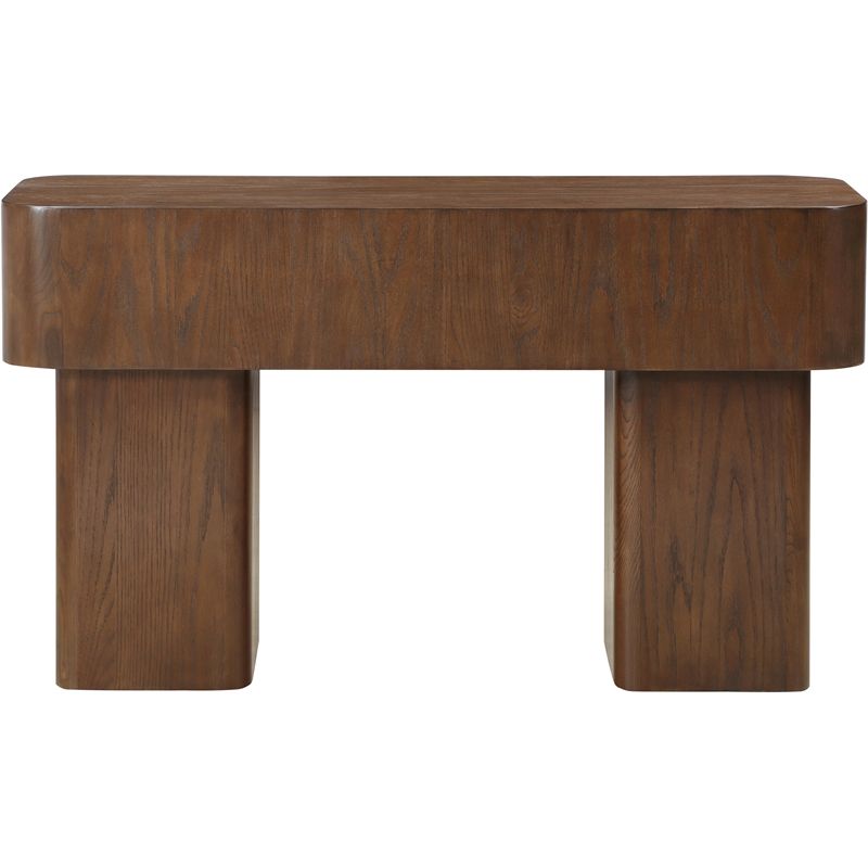Meridian Furniture Oakmont Brown Oak Veneer Console Table