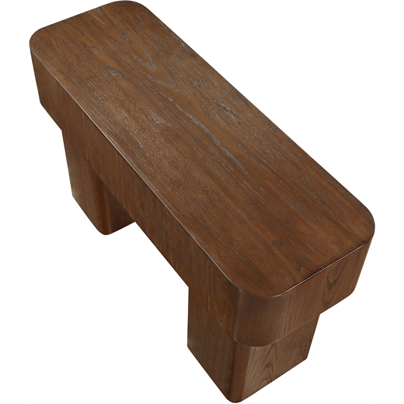Meridian Furniture Oakmont Brown Oak Veneer Console Table