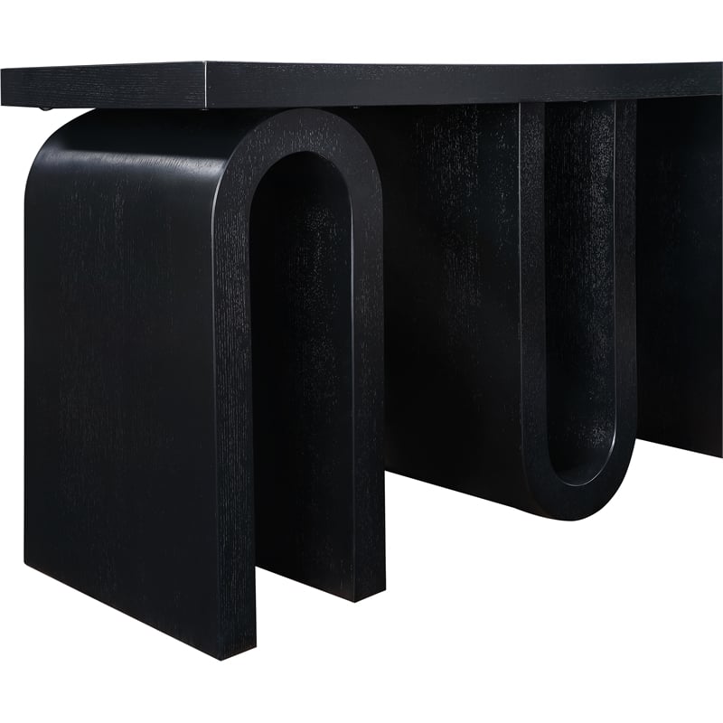 Meridian Furniture Westbourne Black Oak Veneer Console Table