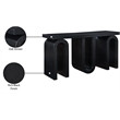 Meridian Furniture Westbourne Black Oak Veneer Console Table