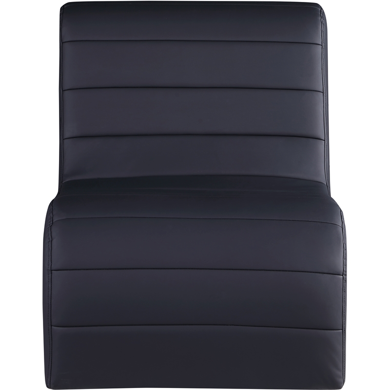 Meridian Furniture Ivy Black Vegan Leather Accent Chair