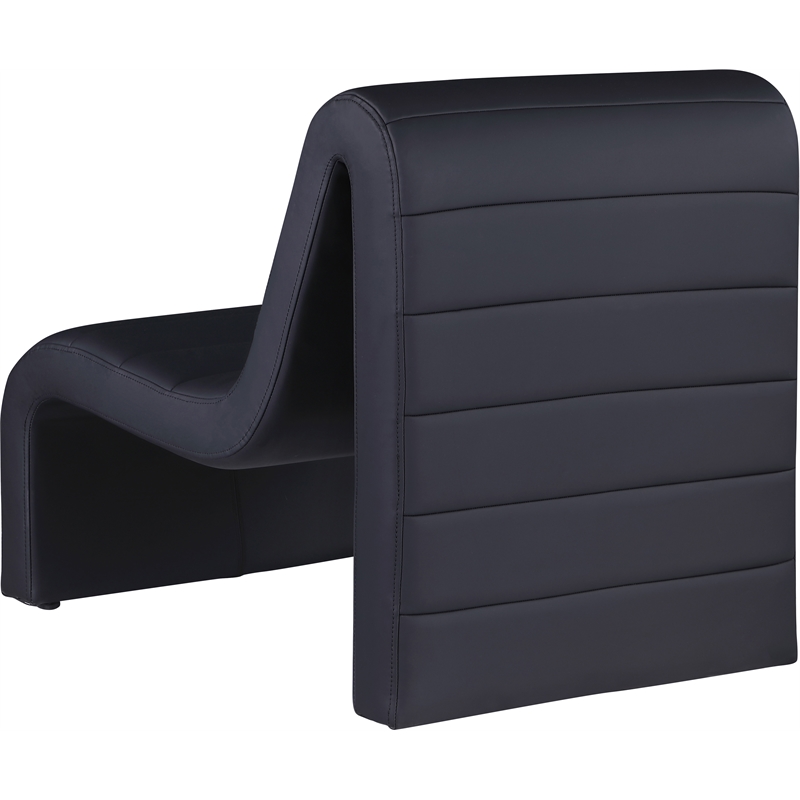 Meridian Furniture Ivy Black Vegan Leather Accent Chair