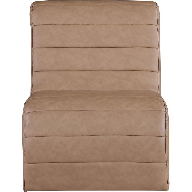 Meridian Furniture Ivy Brown Vegan Leather Accent Chair