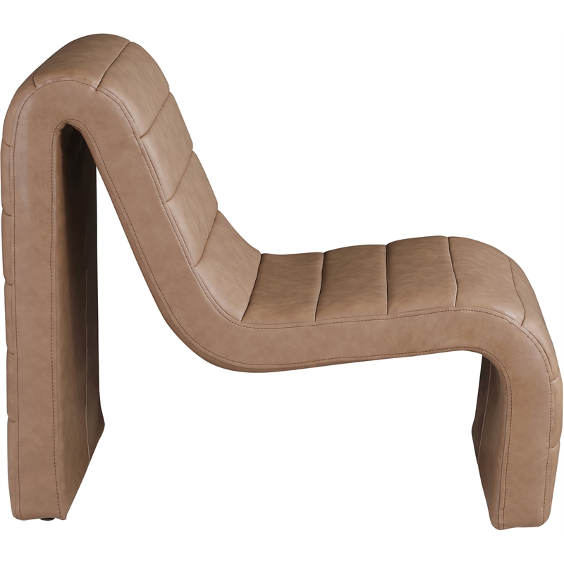 Meridian Furniture Ivy Brown Vegan Leather Accent Chair