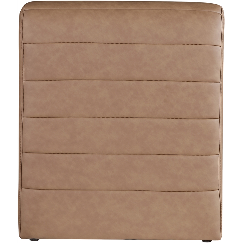 Meridian Furniture Ivy Brown Vegan Leather Accent Chair