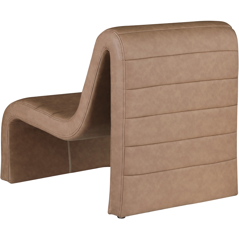 Meridian Furniture Ivy Brown Vegan Leather Accent Chair