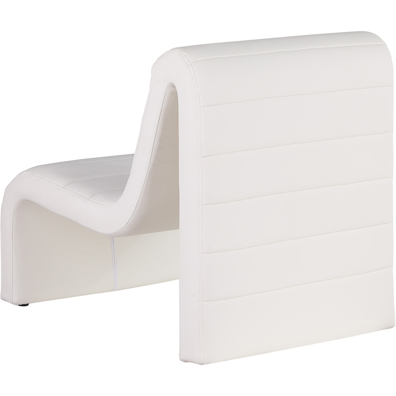 Meridian Furniture Ivy Cream Vegan Leather Accent Chair