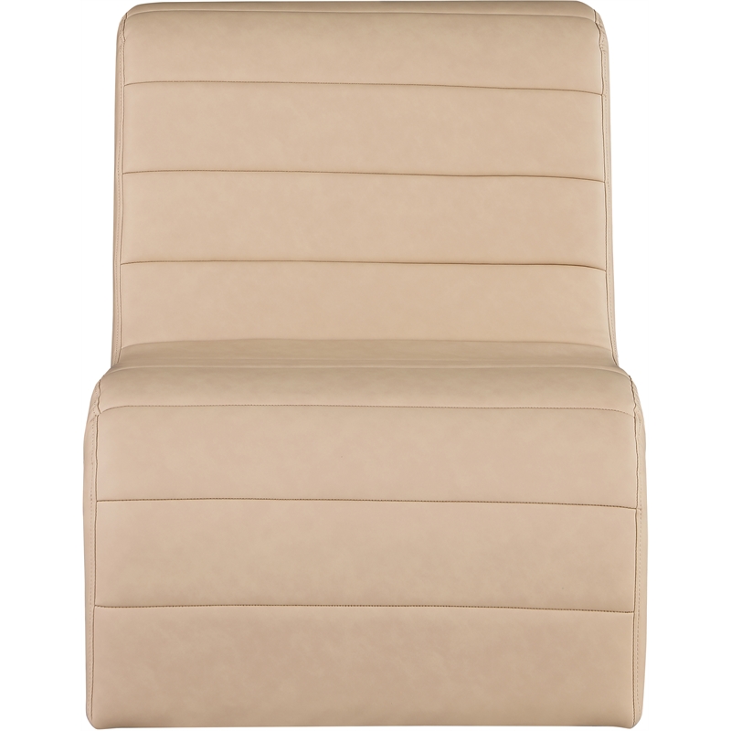 Meridian Furniture Ivy Tan Vegan Leather Accent Chair