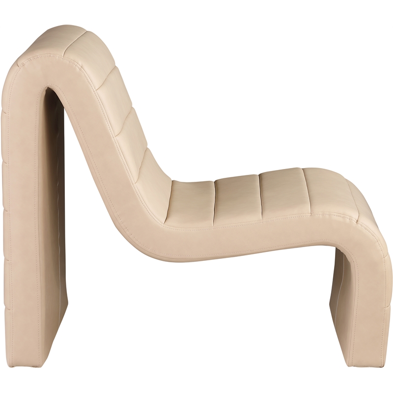 Meridian Furniture Ivy Tan Vegan Leather Accent Chair