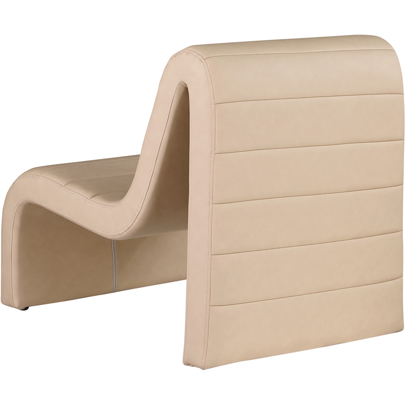 Meridian Furniture Ivy Tan Vegan Leather Accent Chair