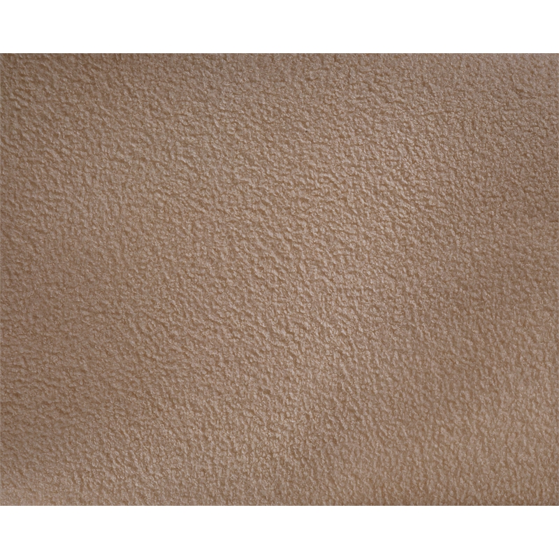 Meridian Furniture Kennedy Beige Faux Shearling Teddy Fabric Bench