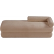 Meridian Furniture Kennedy Beige Faux Shearling Teddy Fabric Bench