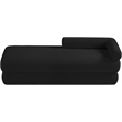 Meridian Furniture Kennedy Black Faux Shearling Teddy Fabric Bench