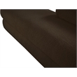 Meridian Furniture Kennedy Brown Faux Shearling Teddy Fabric Bench
