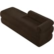 Meridian Furniture Kennedy Brown Faux Shearling Teddy Fabric Bench