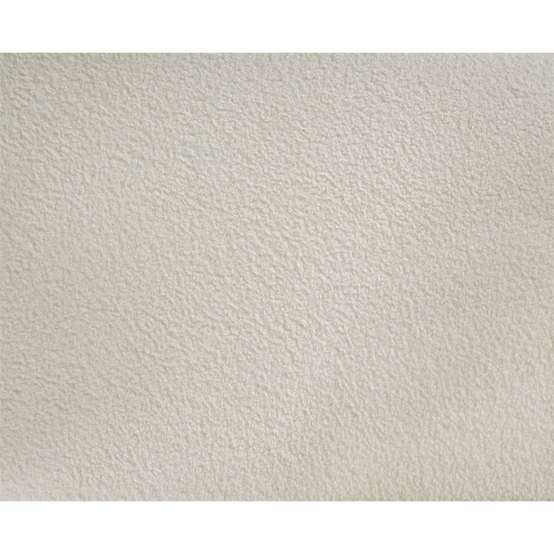 Meridian Furniture Kennedy Cream Faux Shearling Teddy Fabric Bench