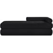 Meridian Furniture Kennedy Black Chenille Fabric Bench