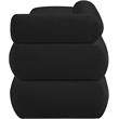 Meridian Furniture Kennedy Black Chenille Fabric Bench