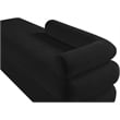 Meridian Furniture Kennedy Black Chenille Fabric Bench