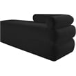 Meridian Furniture Kennedy Black Chenille Fabric Bench