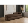 Meridian Furniture Kennedy Brown Chenille Fabric Bench