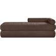 Meridian Furniture Kennedy Brown Chenille Fabric Bench