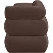 Meridian Furniture Kennedy Brown Chenille Fabric Bench