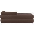 Meridian Furniture Kennedy Brown Chenille Fabric Bench